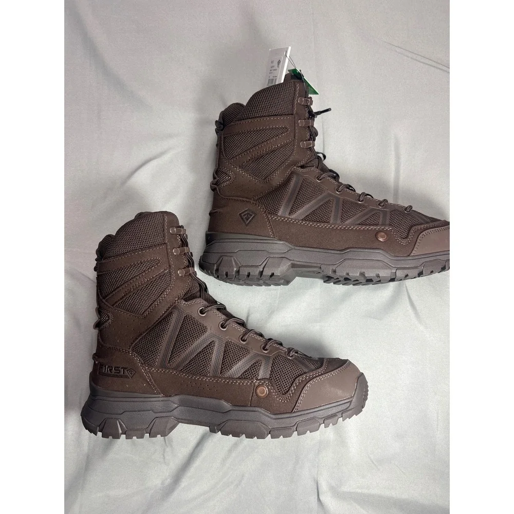 First Tactical Mens 7 Inch Operator Boot STS Burro Brown 165919 Size 8.5